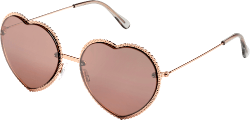 Sonnenbrille Herzen roségold  SUNDANCE