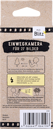Einwegkamera mit Blitz Paradies