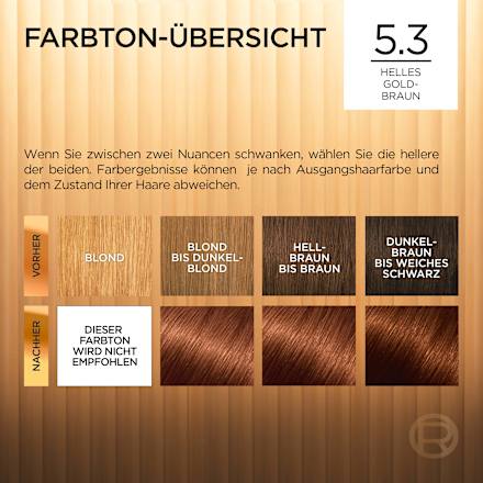 Haarfarbe 5.3 Helles Goldbraun L'ORÉAL PARiS PRÉFÉRENCE