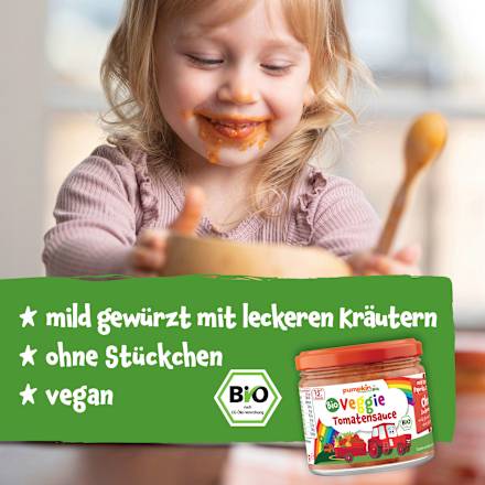 Soße Tomaten Gemüse Pasta ab 1 Jahr pumpkin organics