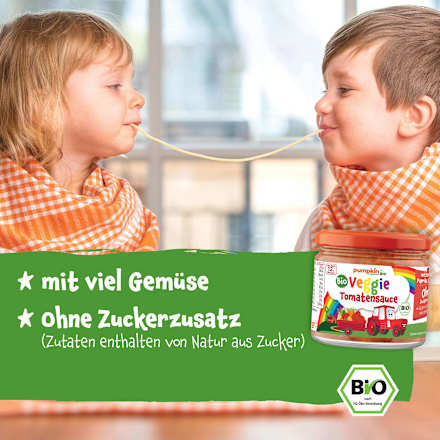 Soße Tomaten Gemüse Pasta ab 1 Jahr pumpkin organics