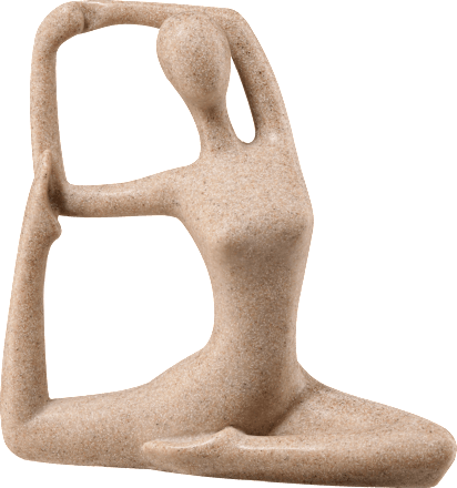 Yogafrau, Arme oben, sand (14x14x5 cm) dm home