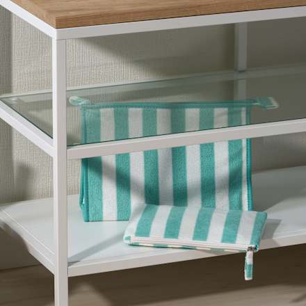 Kosmetiktasche Streifen aus Frottee (23,5x15 cm) Vito & Joe