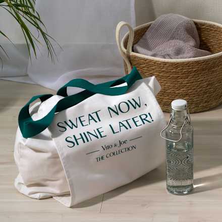 Yoga-Tasche aus Bio-Baumwolle, offwhite Vito & Joe