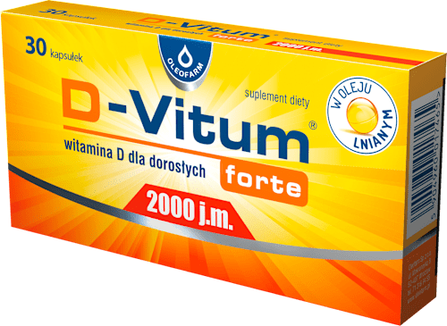 Suplement diety D-Vitum Forte 2000 j.m., kapsułki OLEOFARM