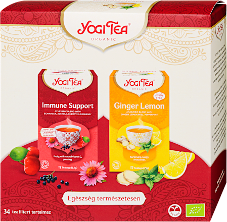 Egészség természetesen ajándékcsomag, 2x17 db filter YOGI TEA