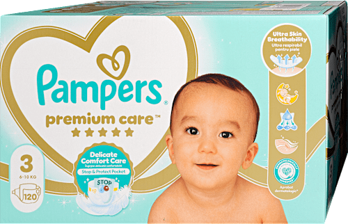 Pelenka mega csomag, 3-as méret, 6-10kg Pampers Premium Care