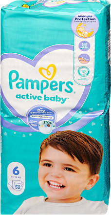 Pelenka Jumbo pack, 6-os méret, 13-18kg Pampers active baby