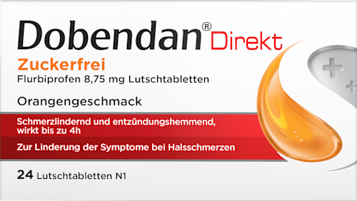 Dobendan Direkt Zuckerfrei Flurbiprofen 8,75 mg Lutschtabletten Dobendan