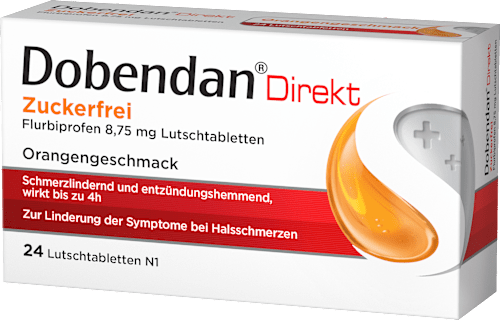 Dobendan Direkt Zuckerfrei Flurbiprofen 8,75 mg Lutschtabletten Dobendan Direkt