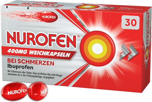 Nurofen, Wirkstoff: Ibuprofen 400mg, Weichkapseln NUROFEN