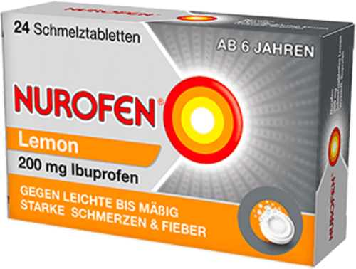 Nurofen, Wirkstoff: Ibuprofen 200mg, Schmelztabletten Lemon NUROFEN