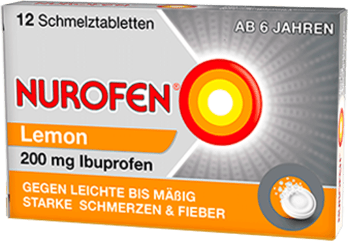 Nurofen, Ibuprofen 200 mg, Schmelztabletten Lemon  NUROFEN
