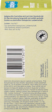 Babytee Fenchel (20 Beutel), ab 5.Monat  babylove