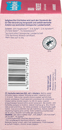 Babytee Früchte (20 Beutel), ab 5. Monat babylove