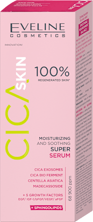 CICA SKIN Super Moisturizing and Soothing serum za lice  EVELINE COSMETICS