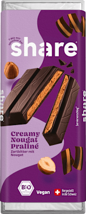 Schokolade Creamy Nougat Praliné share