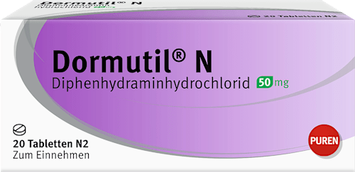 PUREN Dormutil N Tabletten Diphenhydraminhydrochlorid 50 mg PUREN