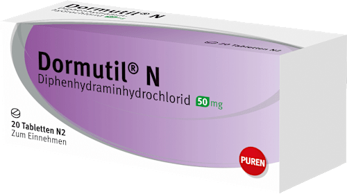 PUREN Dormutil N Tabletten Diphenhydraminhydrochlorid 50 mg PUREN