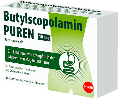 Butylscopolamin PUREN 10 mg überzogene Tabletten PUREN