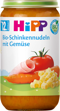 Menü Schinkennudeln mit Gemüse ab dem 12. Monat HiPP