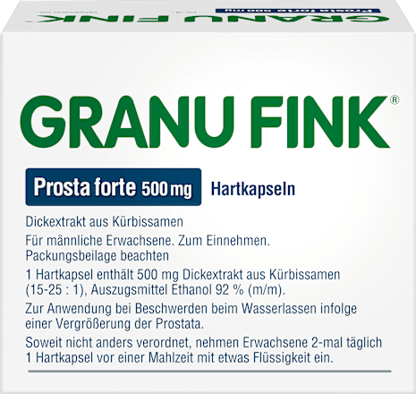 GRANU FINK Prosta forte 500 mg Hartkapseln GRANU FINK