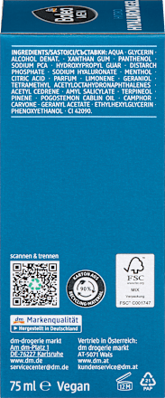 Gel viso Fresh Hydro Hyaluron Balea MEN