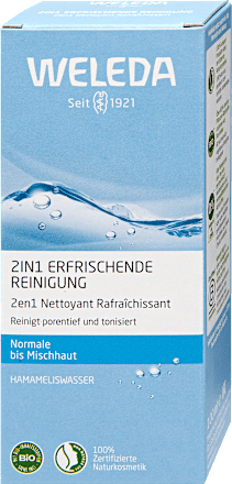 2in1 Frissítő Arctisztító és Tonik Normál és Kombinált Bőrre WELEDA
