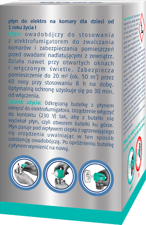 Płyn do elektro na komary dla dzieci od 1 roku życia BROS