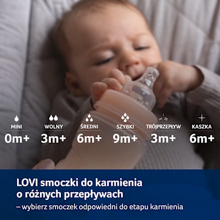 Smoczek dynamiczny do karmienia SZYBKI LOVI