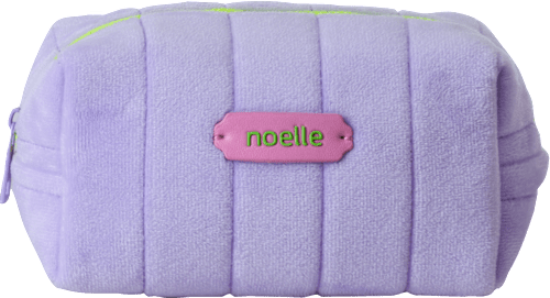 Geantă cosmetică de pluș pouch mov NOELLE