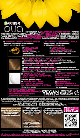 Farba do włosów jasny brąz 6.0 GARNIER olia