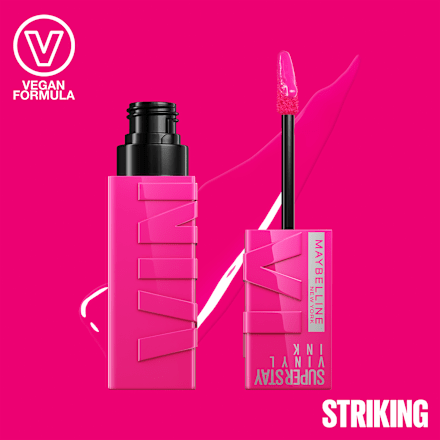 Pomadka Super Stay Vinyl Ink 150 Strikng MAYBELLINE NEW YORK