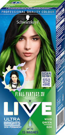 Farba do włosów Ultra Brights 024 Vivid Green  Schwarzkopf LIVE