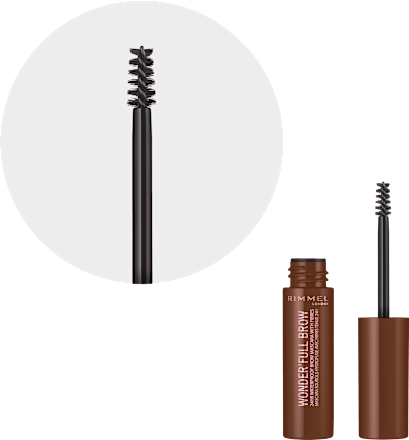 Maskara do brwi WONDERFULL  002 Medium RIMMEL LONDON
