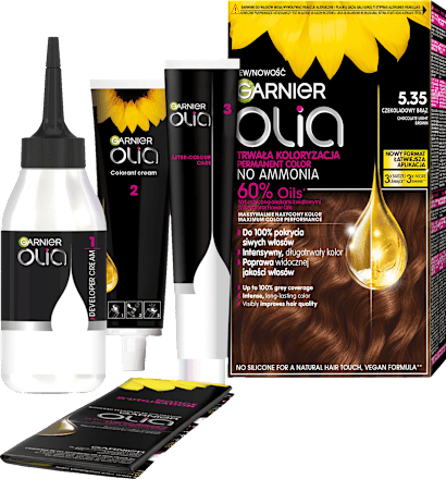 Farba do włosów czekoladowy brąz 5.35 GARNIER olia
