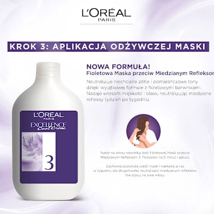 Farba do włosów 7.11 Ultrapopielaty Blond L'ORÉAL PARiS EXCELLENCE Creme