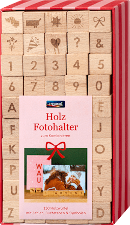 foto stojánky dřevěné kostky Paradies