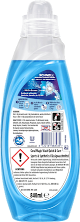 Waschmittel Flüssig Magic Wash Quick & Care Coral