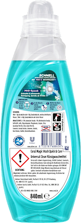 Vollwaschmittel Flüssig Magic Wash Quick & Care Coral