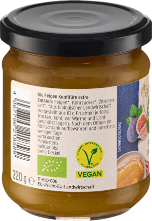 Fruchtaufstrich Feigen Konfitüre Extra Viva il Gusto dmBio