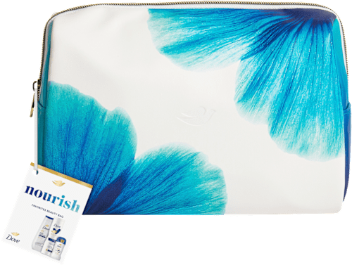 dárková sada nourish + kosmetická taštička Dove