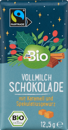 Bio tejcsokoládé karamell-Spekulatius dmBio