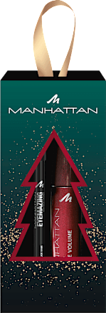 Geschenkset Mascara Volcano Explosive Volume Black & Kajal Eyemazing 1010N Black MANHATTAN Cosmetics