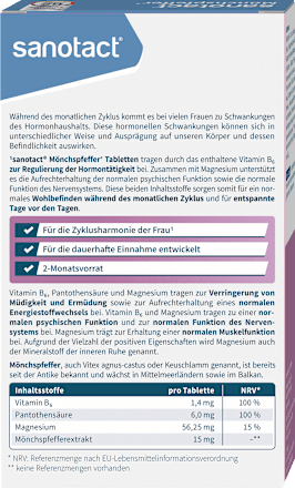 Mönchspfeffer Tabletten 60 St sanotact