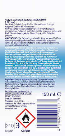 Fußschutz Spray 2in1 Scholl