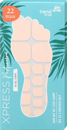 Samolepilne UV gel nalepke za nohte XPRESS Pedicure 020 trend !t up