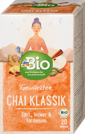 Gewürztee "Chai Klassik" mit Zimt, Ingwer & Kardamom (20 Beutel) dmBio