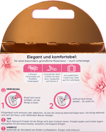 Rasierer Elegance Pocket, Reisegröße Balea