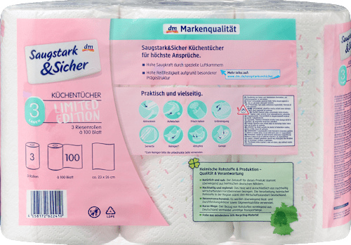 Kuhinjske brisače, 3-slojne Saugstark&Sicher